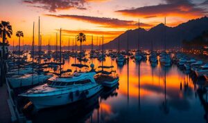 Puerto Banus, Marbella, Málaga. Imagen generada con IA