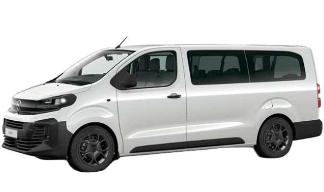 Opel Vivaro XL AT8 2025 9 seater automatic car hire Málaga airport